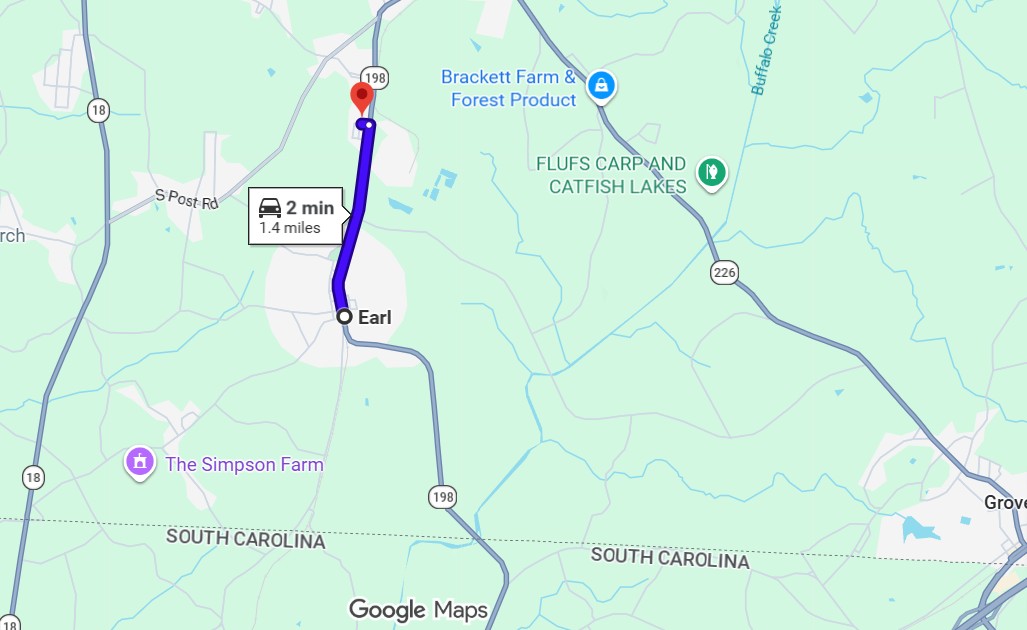 Earl, NC to R Storage